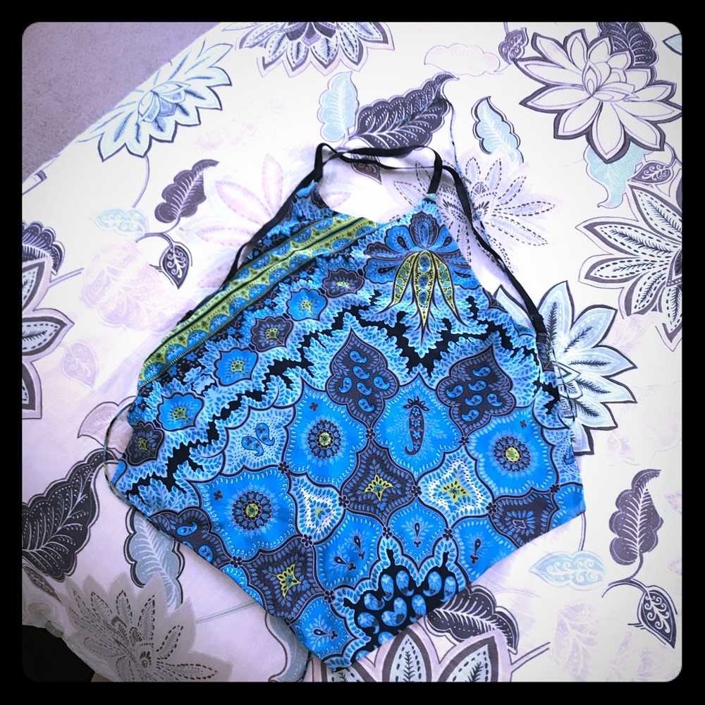 Black and Blue Summer Top